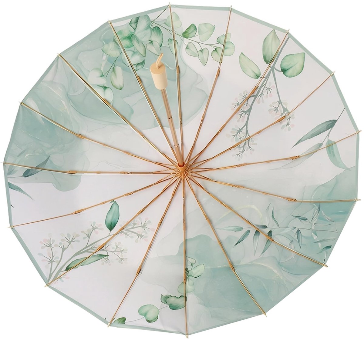 Dailygoods- Parasol UPF50+ UV-bescherming - Opvouwbaar - Waterdicht - Windbestendig - Retro design - 102 cm voor 2 personen - Paraplu