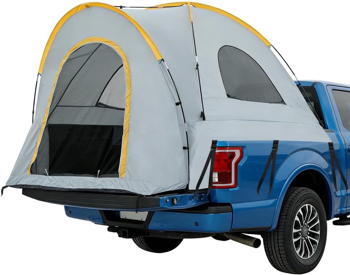 Danky Auto Campingtent-Tent Voor Auto-Pickup Tent 210D Oxford - Laadbak Luifel Waterdicht UV-bestendig met Steunpoten - 210×165×170cm