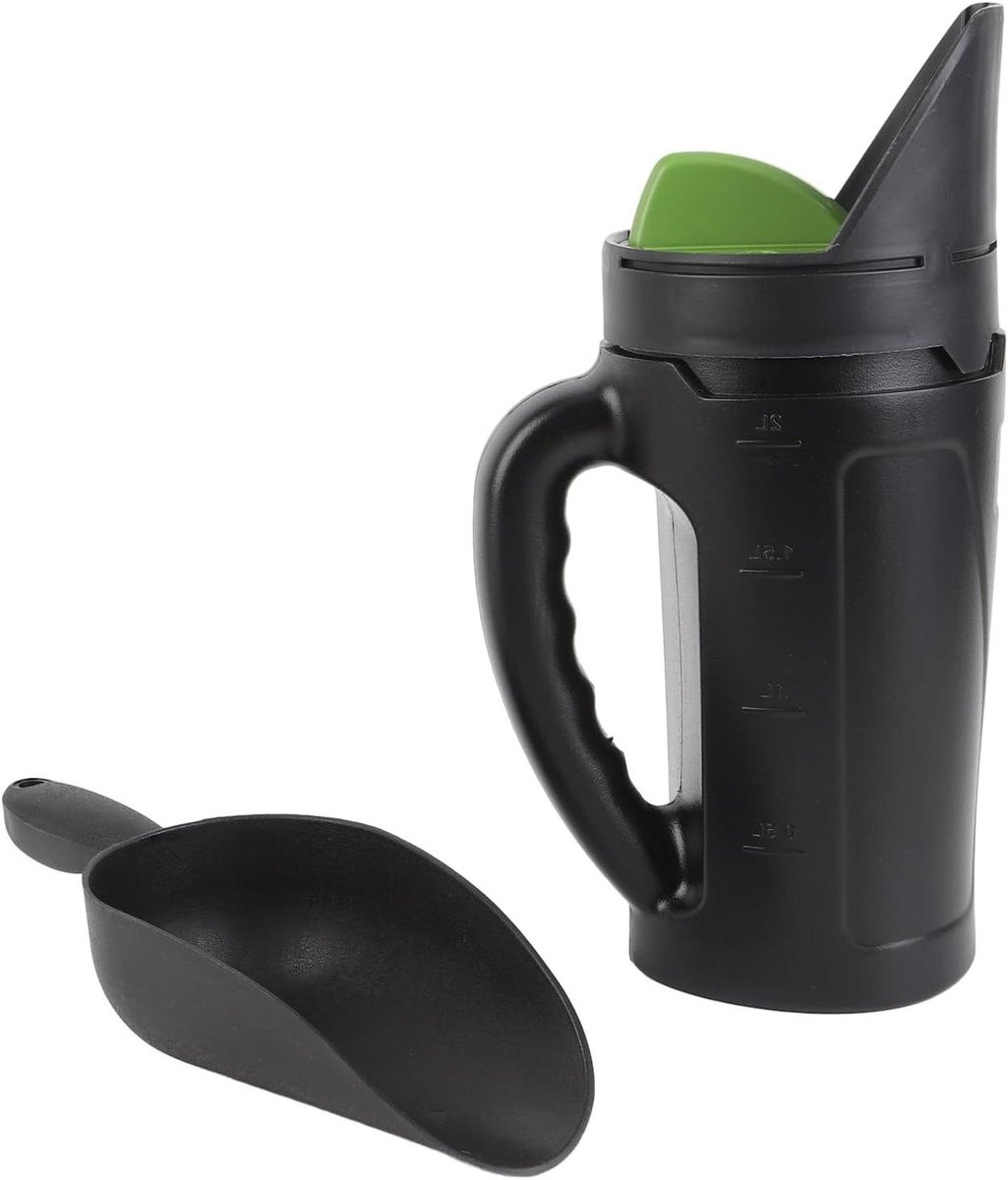 Handmatige Strooier - Doseer Dispenser - Gazon Onderhoud - 3 Verstelbare Openingen - 2.3 Liter - Grijs