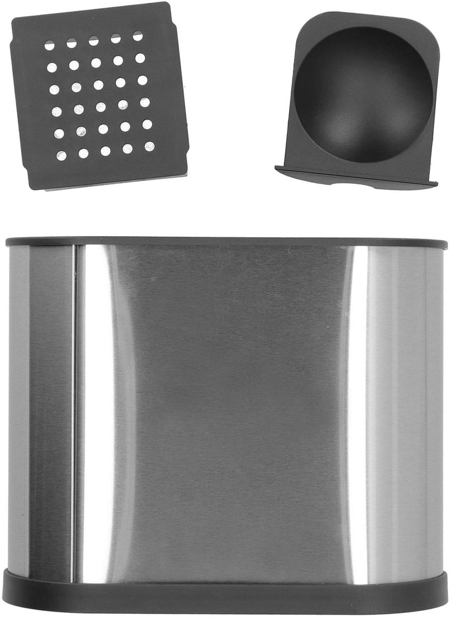 Dailygoods- Container met afvoergaten - Keukengereihouder - Praktische opbergoplossing - Ventilatie - Ruimtebesparend - Geschikt voor keukenaccessoires