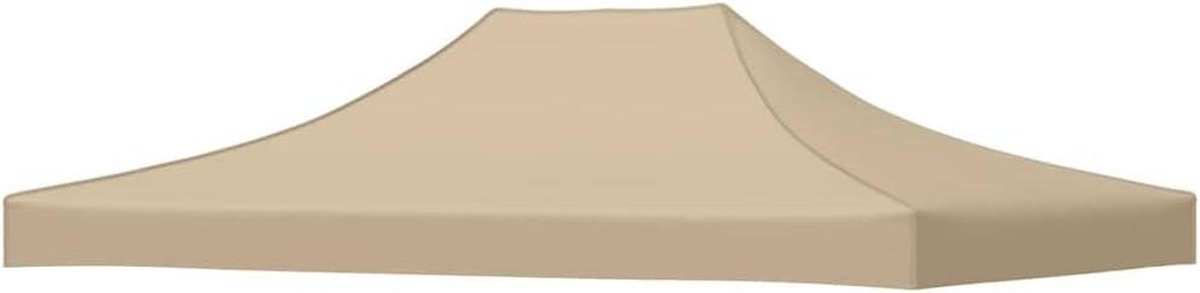 Partytentdak Vervanging - Tentdak - Buitenfeesten - UV- en waterbestendig - 45 x 3 m - Beige