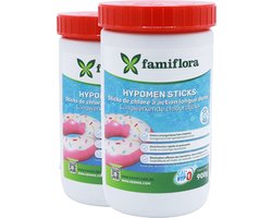 Famiflora - Hypomen langwerkend anorganisch chloor 1.8KG - 300g sticks (6x300g) - niet-gestabiliseerd chloor - Lange & snelle werking - Gelijkmatige chloorafgifte - Efficiënte desinfectie