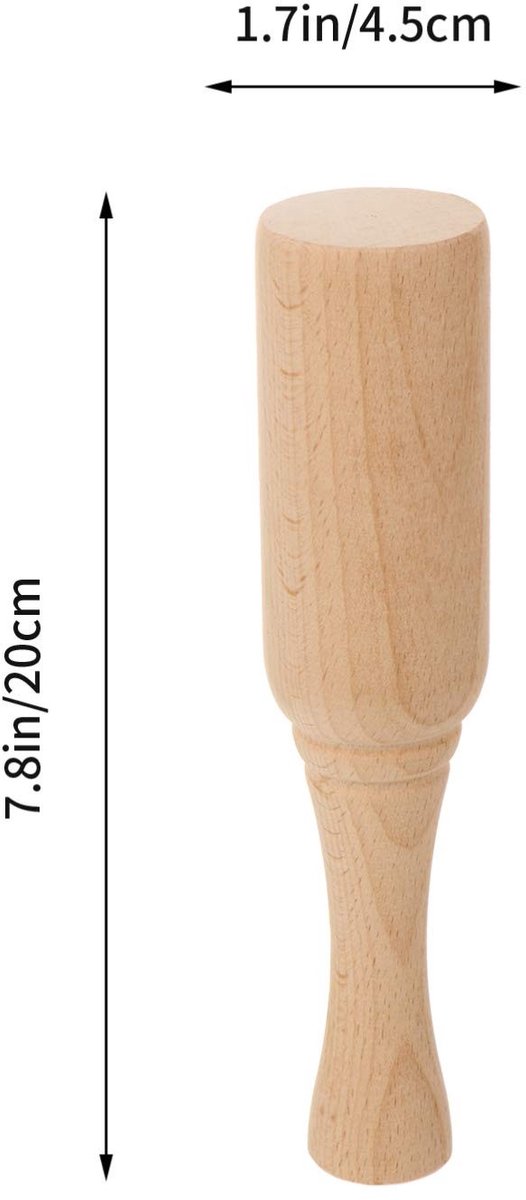 Dailygoods- Houten Hamer Ergonomisch Ontwerp - Hamer voor Houtbewerking - Antislip Handvat - Schokdempend - Kunsthandwerk - DIY Speelgoed