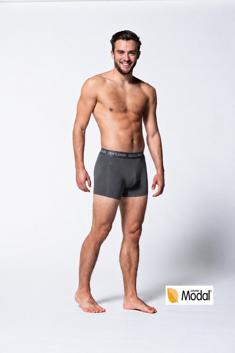 Gentlemen - heren boxershort exclusive - grijs - maat XXL