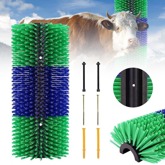 Veekrabborstel - Paardenkrabborstel - Veekrabborstels - Volledige Massage Verzorgingsborstel - Verlicht Jeuk Op De Rug Van Vee