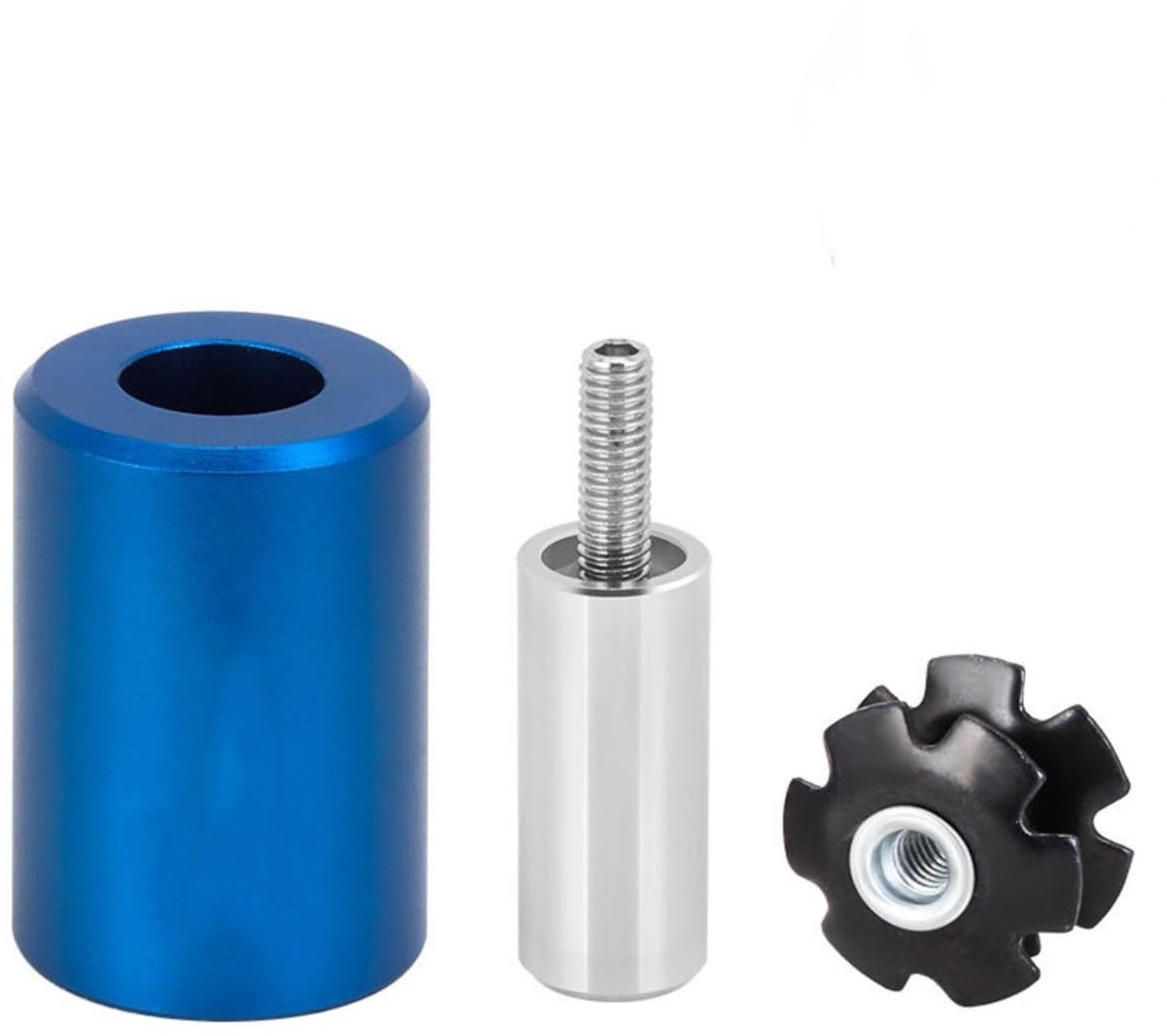 Dailygoods- Star Nut Setter - Fietsgereedschap Koffer - Fietsgereedschap Set - Lichtgewicht Aluminium - Roestvrij Staal - Geschikt voor 22.2/25.4/28.6 mm