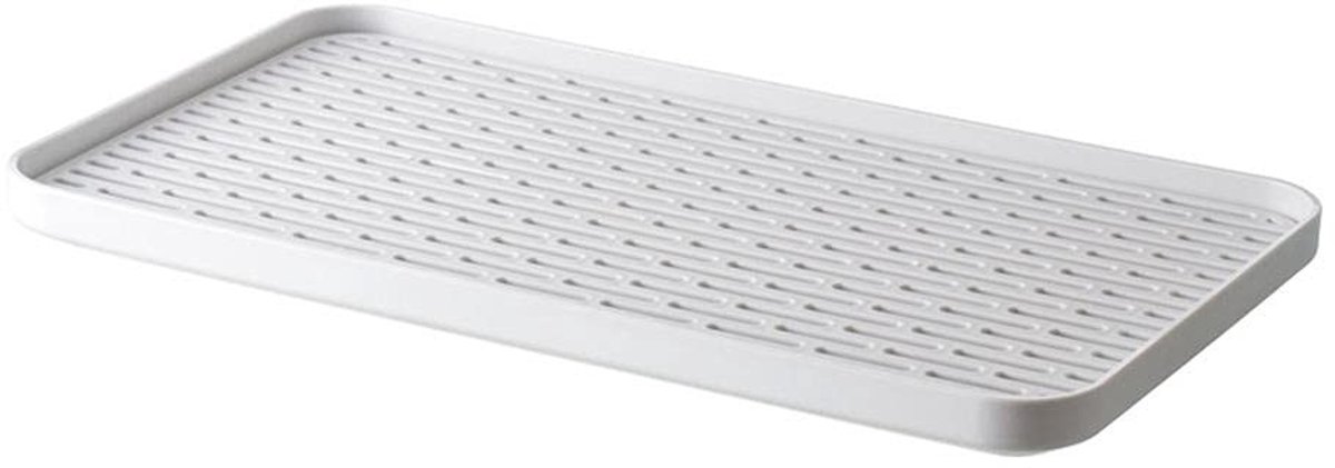 Dailygoods- Afdruiprek Dubbellaags - Afdruiprek met Lekbak - Afdruiprek Inklapbaar - Afdruiprek Kunststof - Afdruiprek Keuken - Afmetingen S/M/L 38x10,1/30,9x17,5/38,8x22,6 cm - Afvoerbak