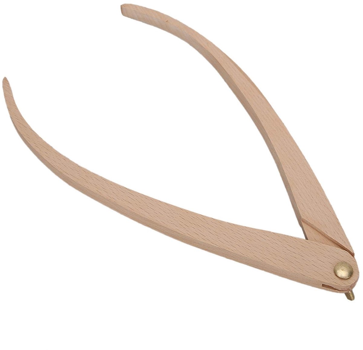 Dailygoods- Meetlat Houten 30 cm - Caliper - Duurzaam - Pottenbakkersgereedschap - Flexibel in gebruik - Hoge kwaliteit hout