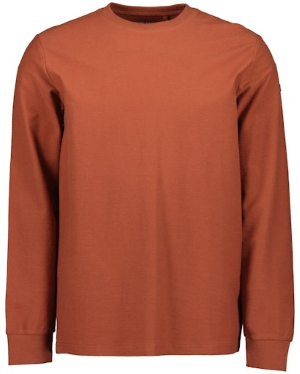 Blue Seven - heren - Shirt 351595 oranje LM ronde hals - maat XL