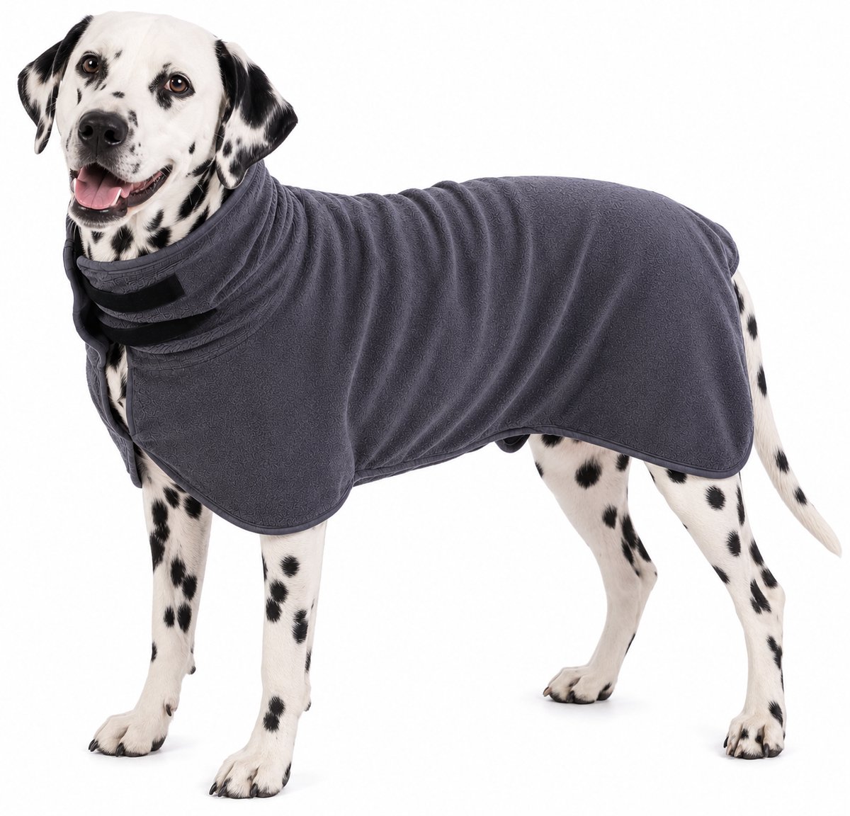 Ohpets® Hondenbadjas - Honden Badjas - M (Ruglengte 50-55 cm) - Grijs