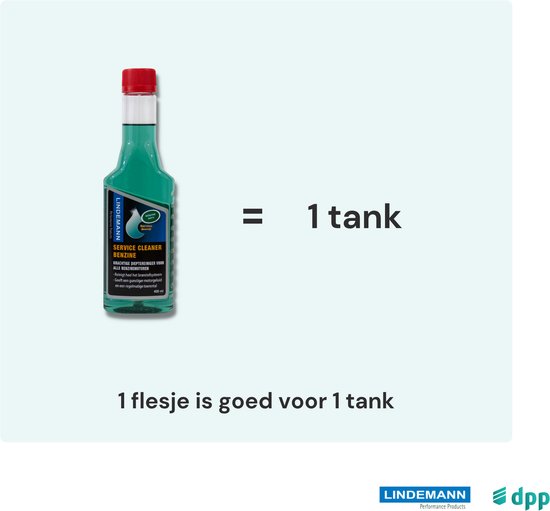 Flesje Lindemann Service Cleaner Benzine gelijk aan 1 tank.