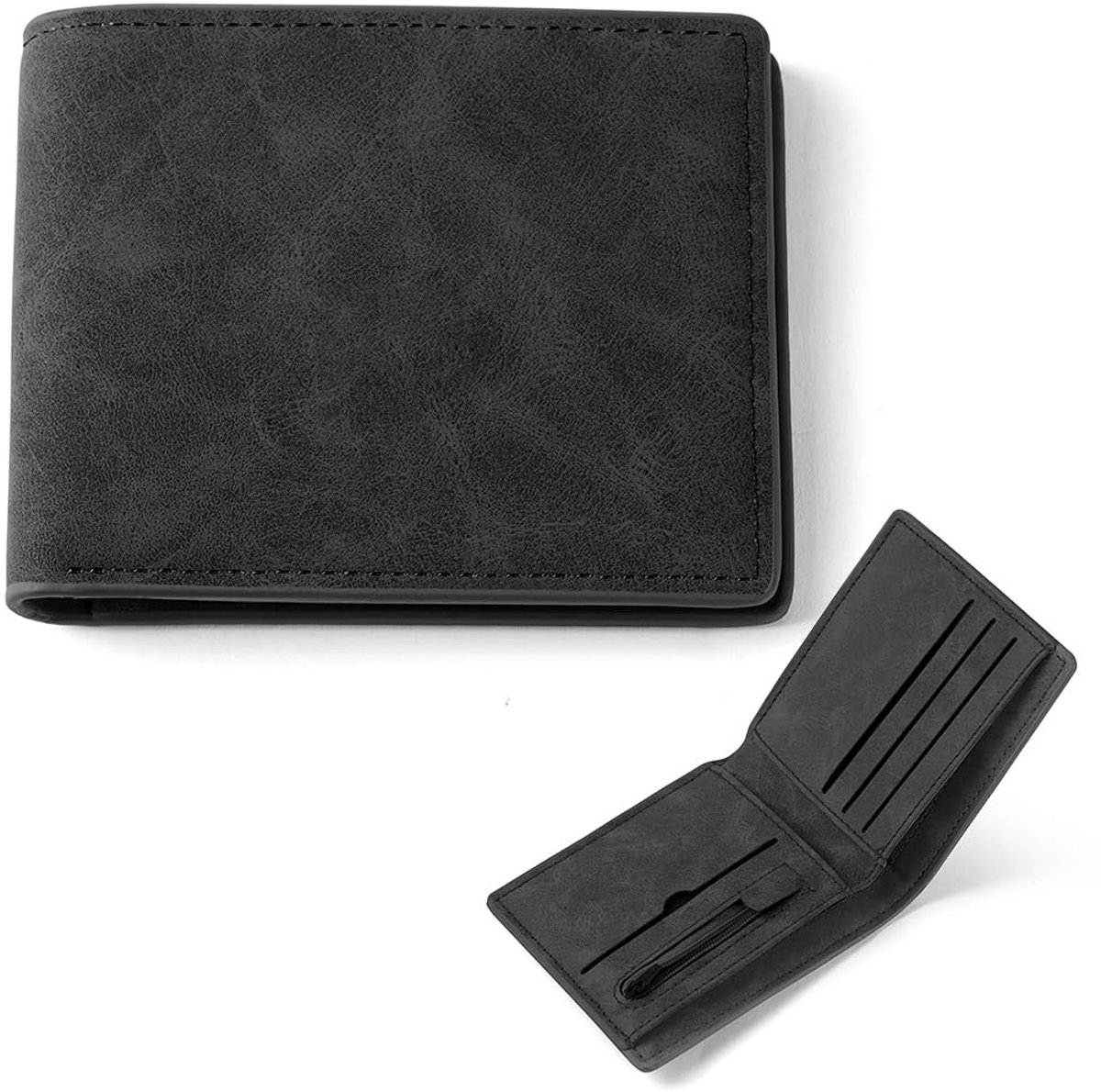 Dailygoods - Lederen Kaarthouder Portemonnee - Slank en Stijlvol voor Heren en Dames