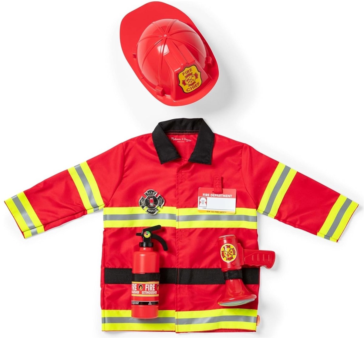 Melissa & Doug – Verkleedset brandweer – Inclusief megafoon met geluid — afbeelding 11
