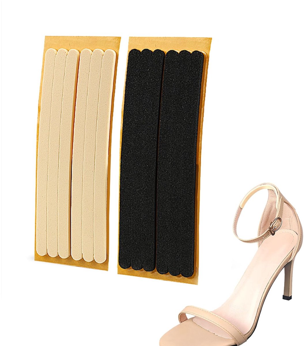 Dailygoods- Hiel Liners 12 Stuks - Zelfklevende Hiel Grips - Antislip Hiel Inserts - Dunne Hiel Bandjes - Ademend Schuim - Comfortabele Demping - Schoeninlegzolen