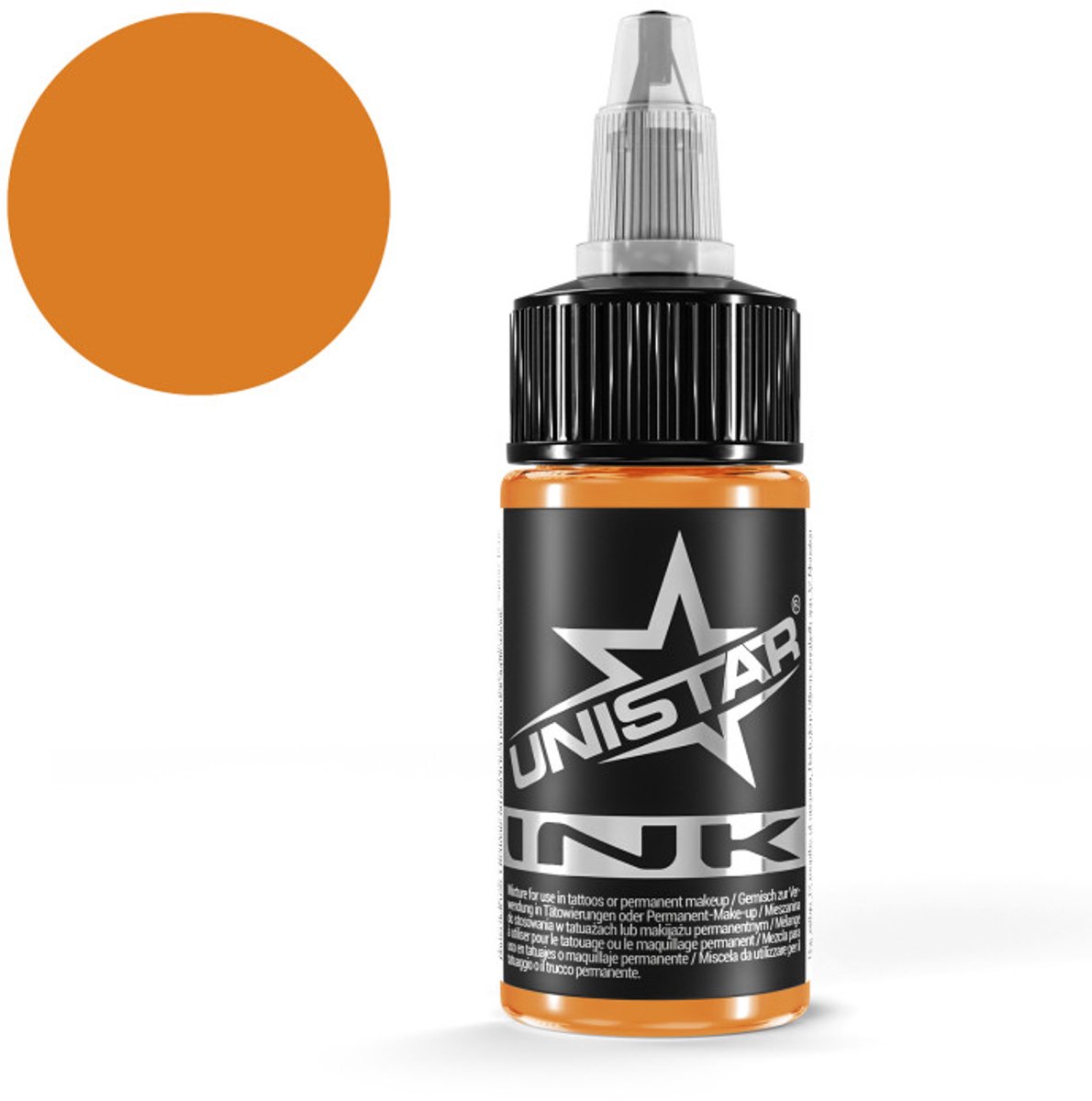 Unistar tattoo ink - Top Basic Light orange - 30ml - Tattoeage inkt - Oranje