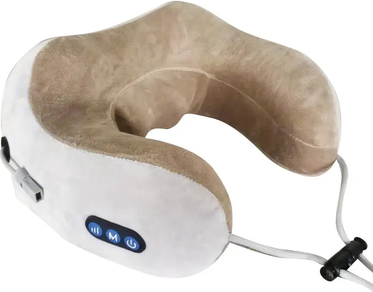 Soulima Verwarmde Nekmassager - 3 Standen Nekmassageapparaat - Elektrische Nekmassager met Warmte 23 x 25 x 12 cm