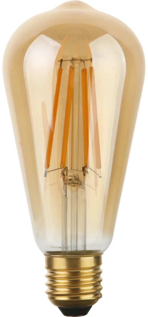 SPL E27 LED Edison Lamp | 8W Goud 2200K 220V/240V 922 | 360° Ø64mm Dimbaar