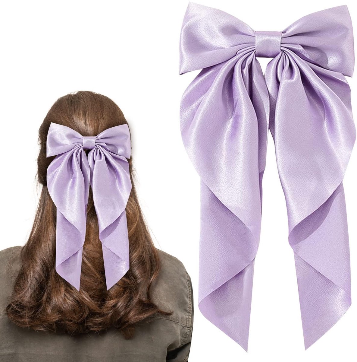 Dailygoods- Haarspeld Grote Strik - Haarspeldjes Dames - Haarspeldjes Meisje - Franse Haarclips - Haarklemmen - Geschikt voor Dik/Dun Haar - Haarklem
