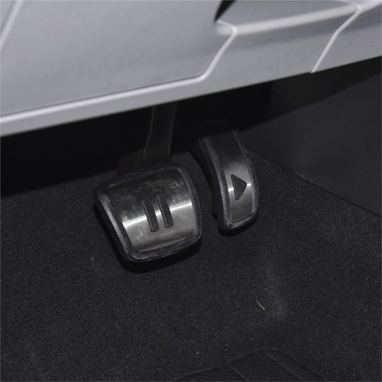 Pedaal Covers Set - Antislip Pads - Veiliger Rijden - Roestvrij Staal - AT Set - Zilver Zwart — afbeelding 5