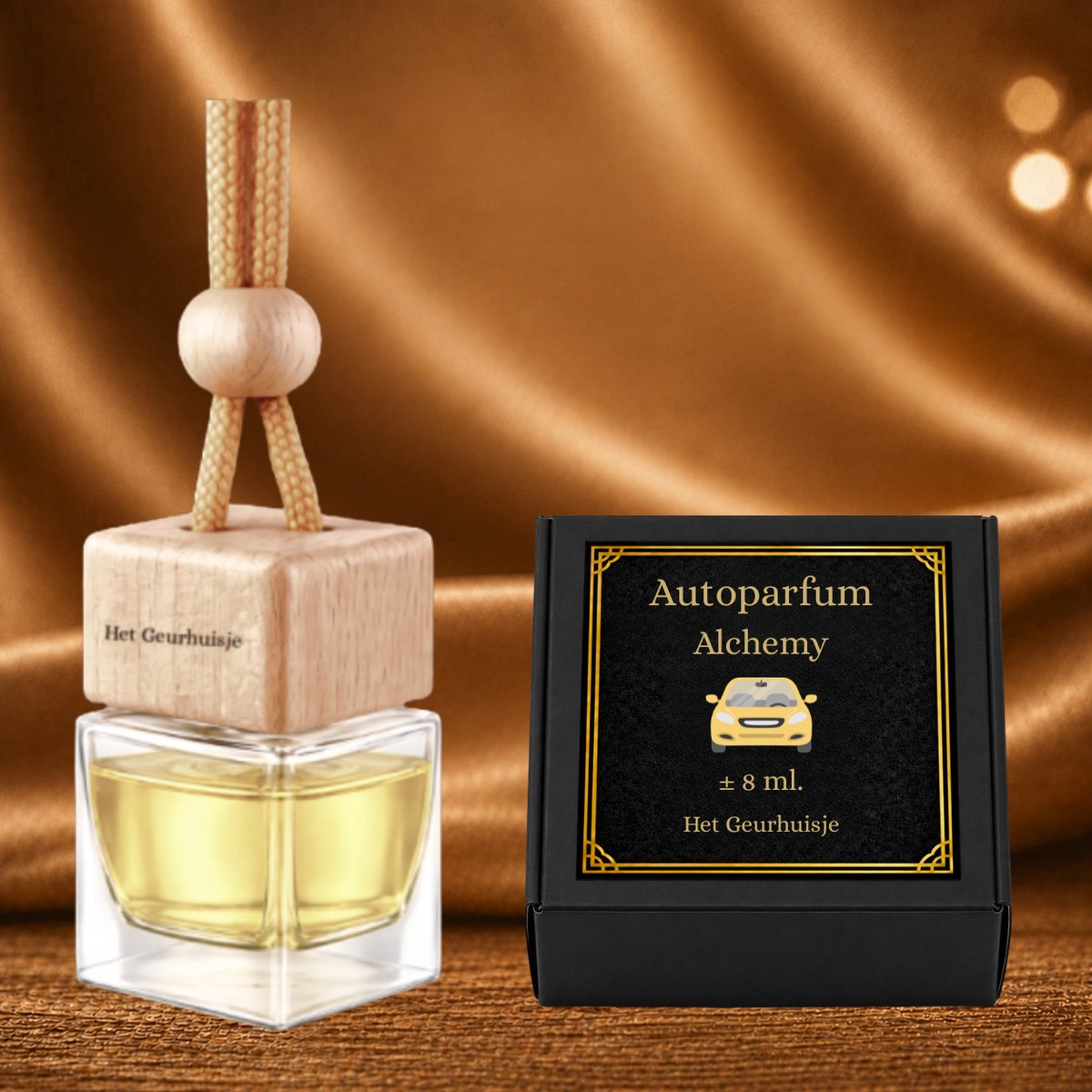 Autoparfum Hanger: Populaire Wellnessgeur met Alchemy - Kleine Fles, Langdurige Luxe Geur - Dierproefvrij