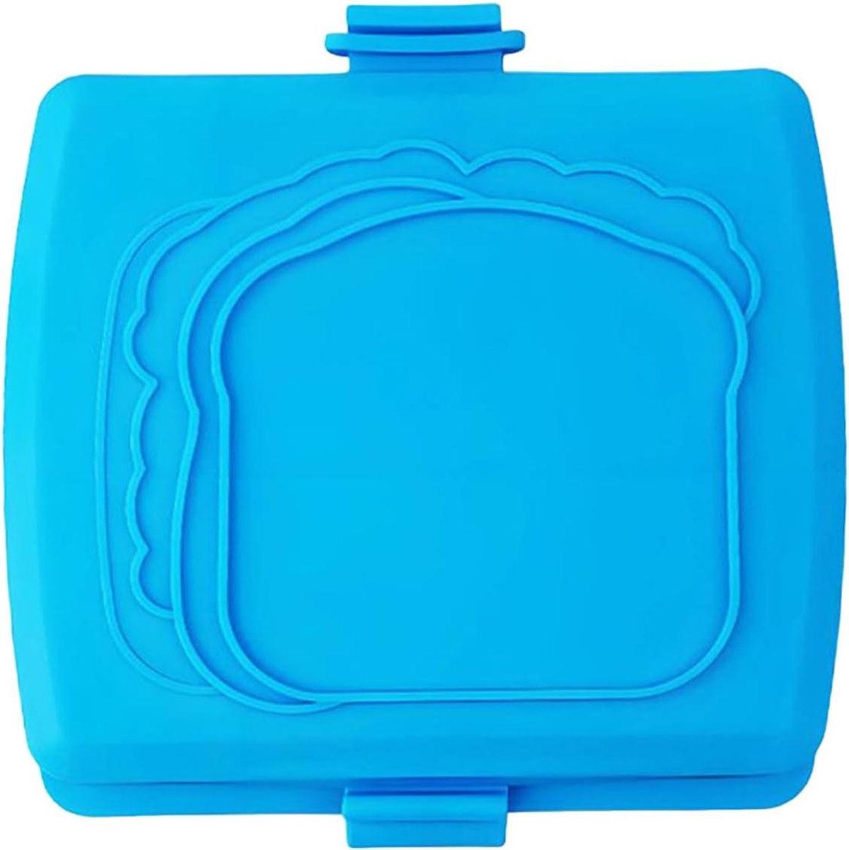 Sandwich Maker - Panini Grill - Snelle Snacks - Magnetron Geschikt - 16x16.5 cm - Blauw