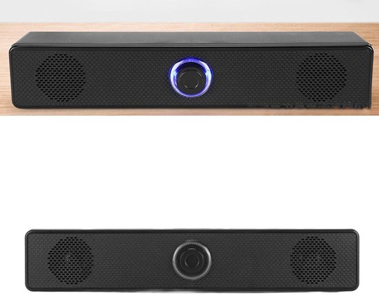 Mini Soundbar - Desktop speaker - Muziek luisteren - Compact design - 315 cm - Zwart — afbeelding 3