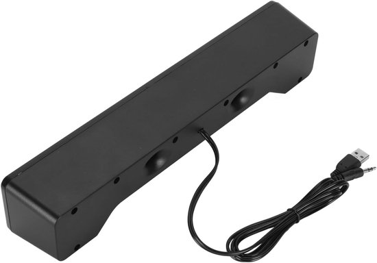 Mini Soundbar - Desktop speaker - Muziek luisteren - Compact design - 315 cm - Zwart — afbeelding 4