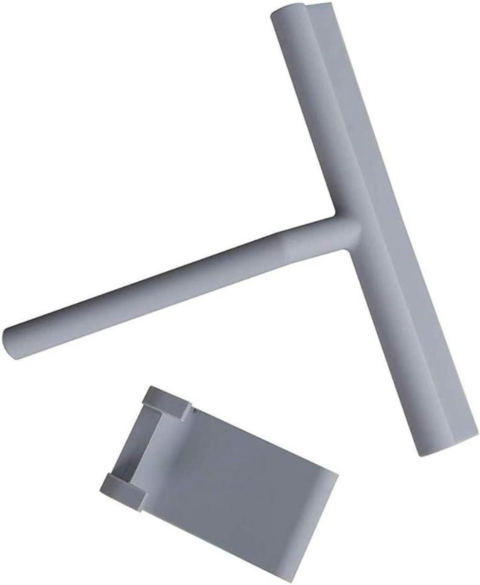 Douchewisser - Raamwisser Spiegelwisser - Badkamer Schoonmaken - Comfortabele Antislip Grip - 21 x 19 cm - Grijs