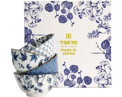 Tokyo Design studio - Flora Japonica - Rijstkom (Rice Bowl) - Porselein - set van 4 - 300ml - topkwaliteit