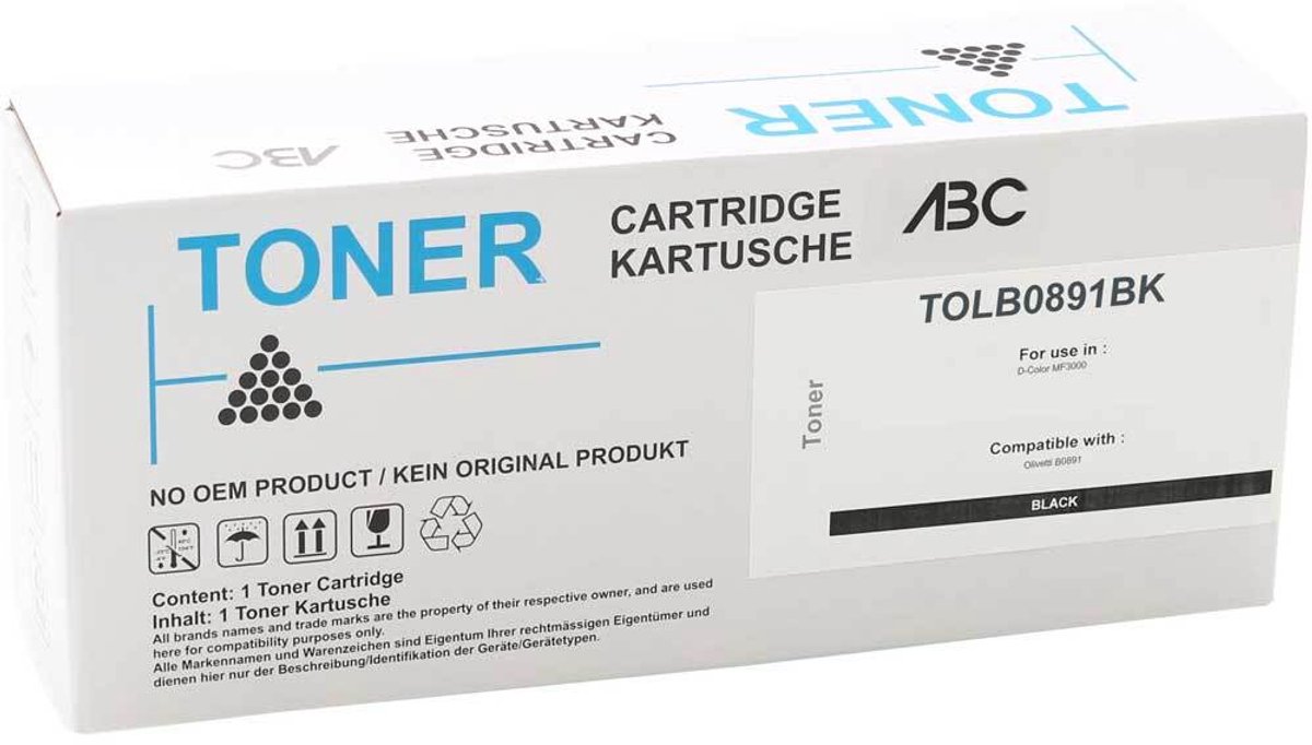 ABC huismerk toner geschikt voor Olivetti B0891BK zwart D-Color MF3000