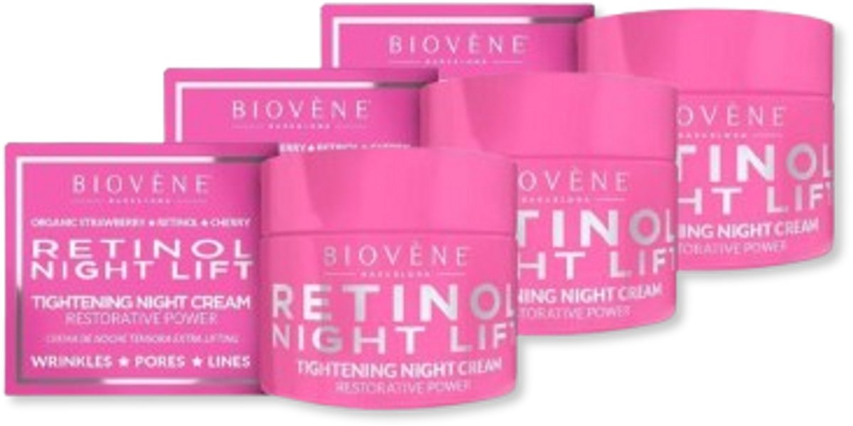 Biovene Nachtcreme Retinol 3 pak Voordeel