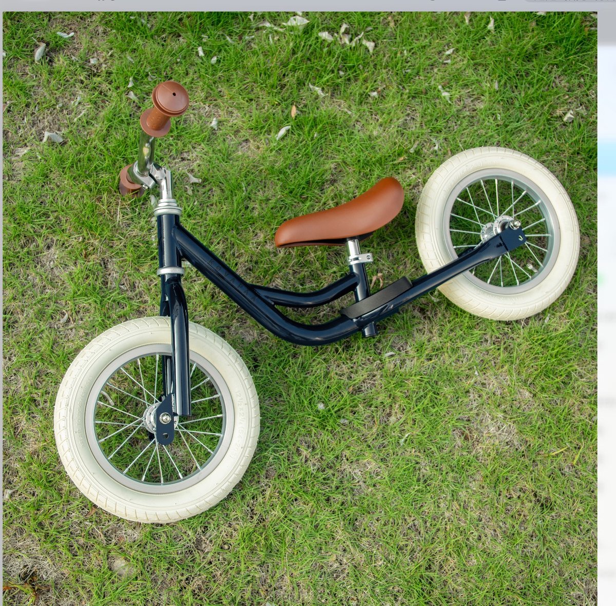 Køvapää Trike - 2 in 1 Loopfiets - 1.5 t/m 4 jaar - Met Naamsticker - 12 inch – Loopfiets - Blauw — afbeelding 4