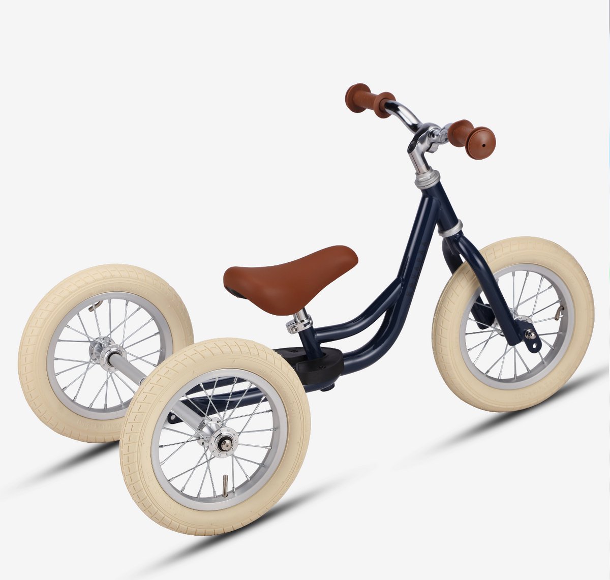 Køvapää Trike - 2 in 1 Loopfiets - 1.5 t/m 4 jaar - Met Naamsticker - 12 inch – Loopfiets - Blauw — afbeelding 12
