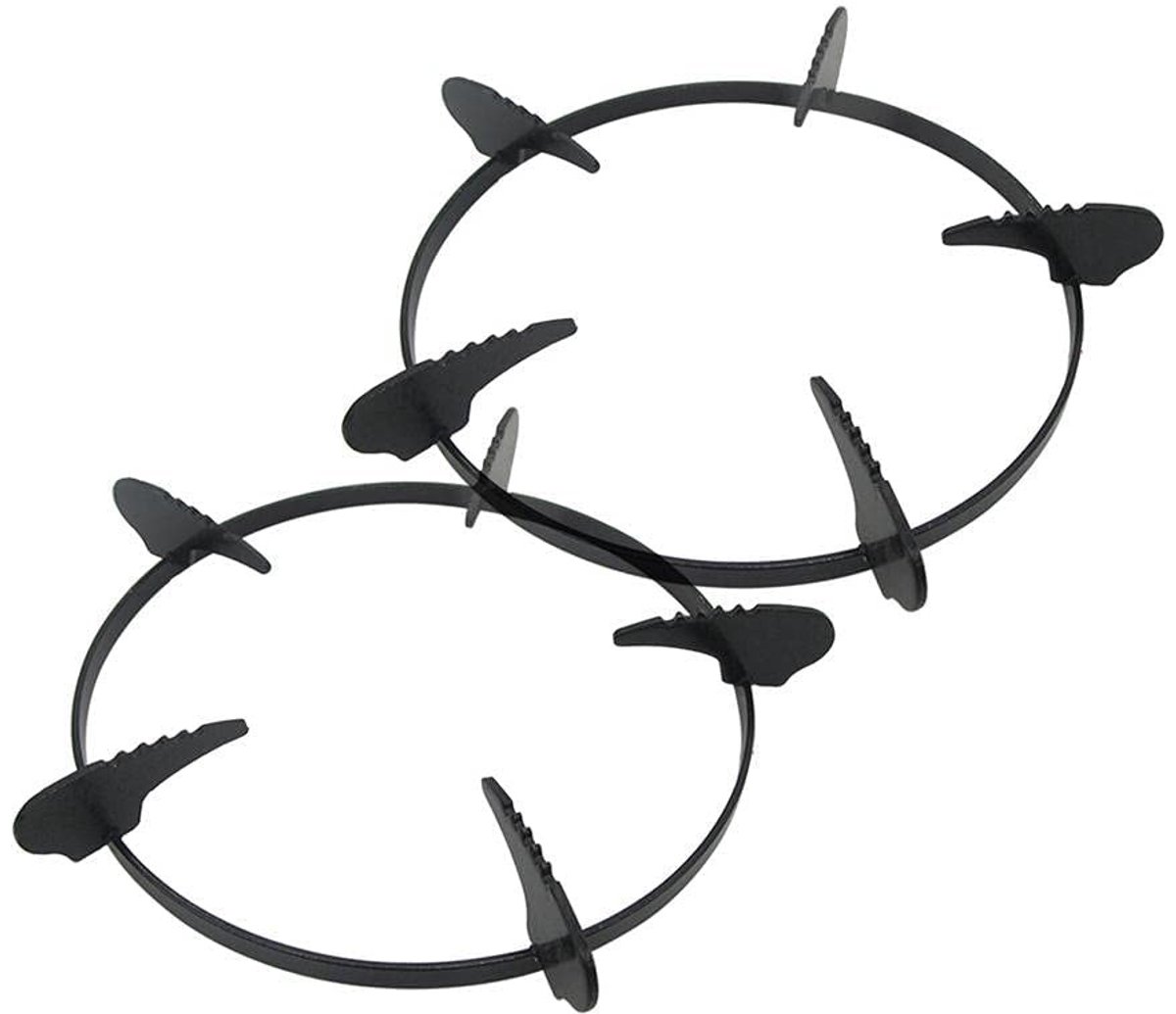 Dailygoods- Wok Ondersteuning Gietijzer - 2 Stuks - Gasfornuis Beugel - Kookplaat Accessoires - Potten Steun - Hoogwaardige Materialen - 20,3 cm Diagonaal - Fornuisring