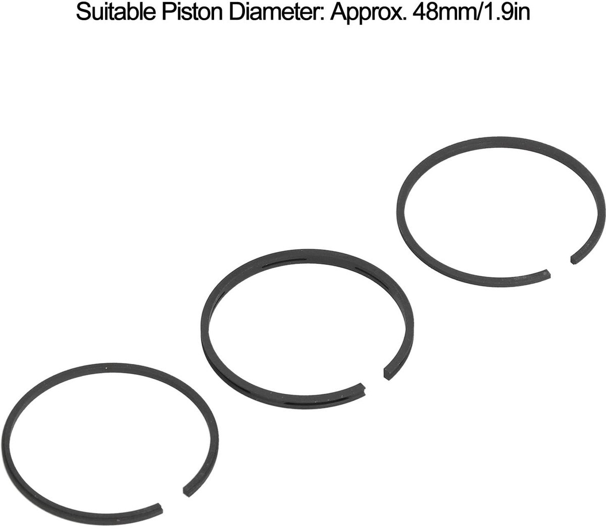 Dailygoods- Zuigerveer 48mm - Standaard Zuigerveerset - Titaniumlegering - Pneumatische Cilinder - Luchtcompressor - 3 stuks