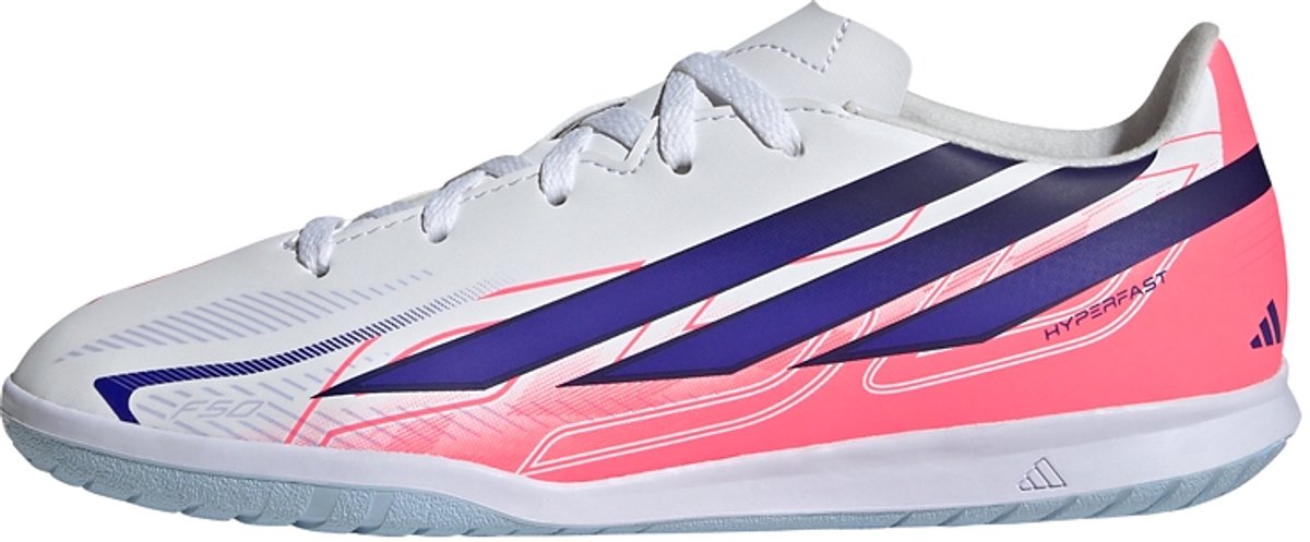 Adidas Performance F50 Hyperfast Club Indoor Voetbalschoenen Kids - Kinderen - Wit