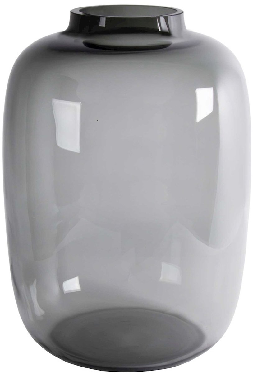 Vaas Kara | Medium | Smoke Grey | Mond geblazen glas | Ø25 x H35 cm