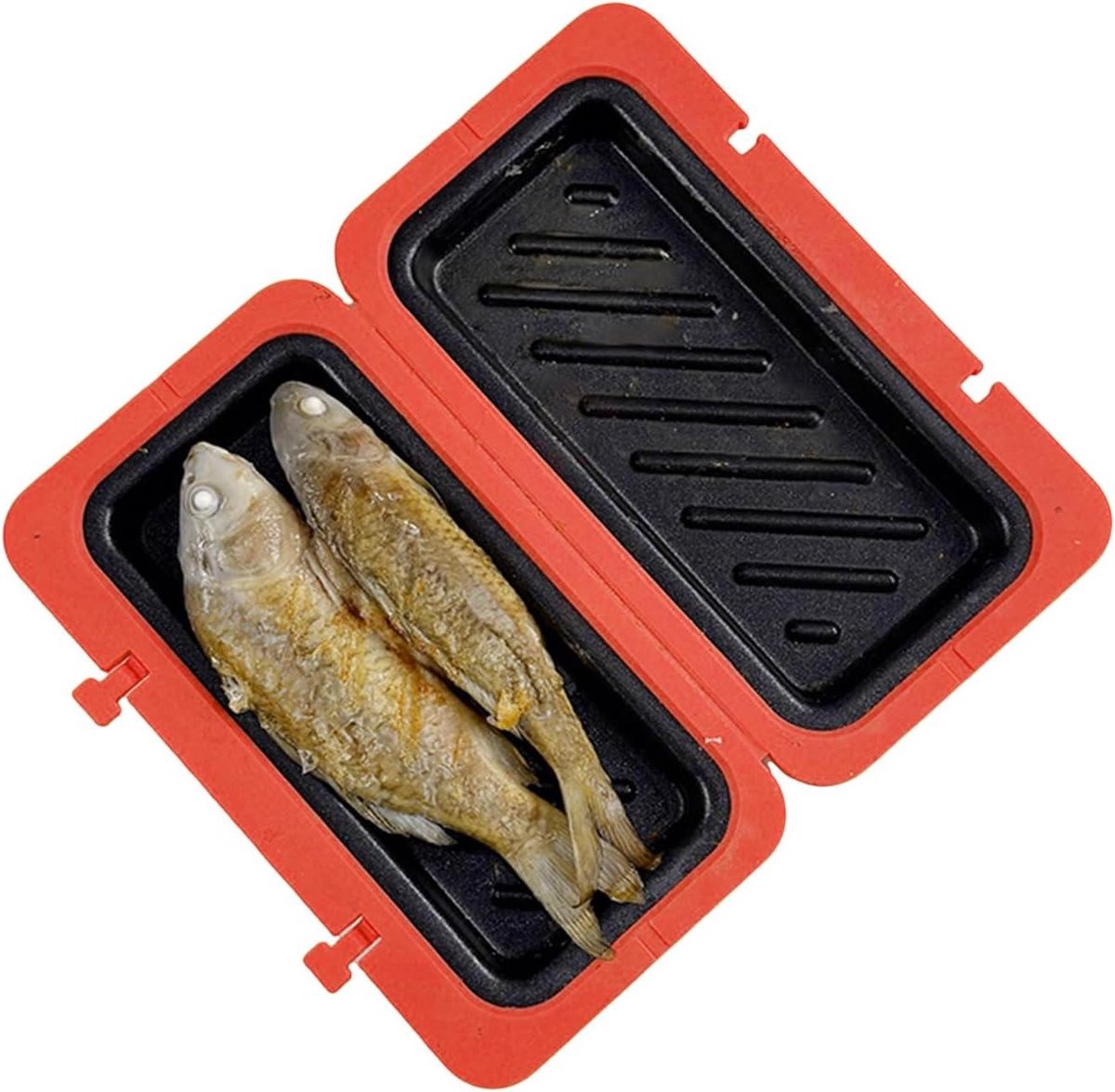 Sandwich Maker - Wafelmaker Grill - Snel Ontbijt Maken - Magnetron Verwarmings Technologie - 19.3x11.8x4.1cm - Rood