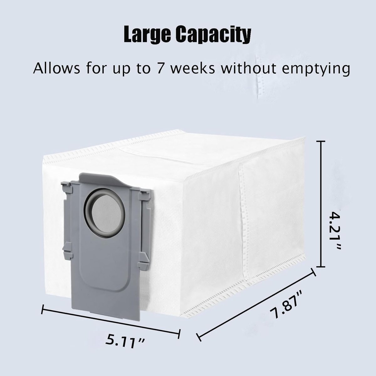 Vervangende Stofzakken - Stofzuigerzakken Reserveonderdelen - Robotstofzuiger Onderhoud - 9999% Stof Filtering - 27 Liter - Wit