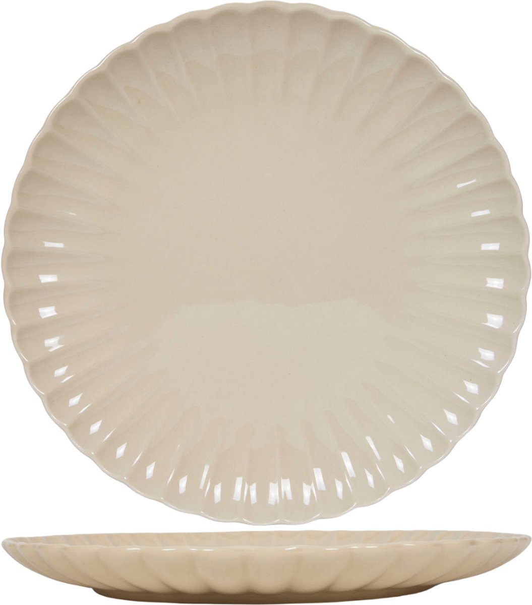 Cookinglife Dinerborden Cardida Beige ø 26 cm - 6 stuks