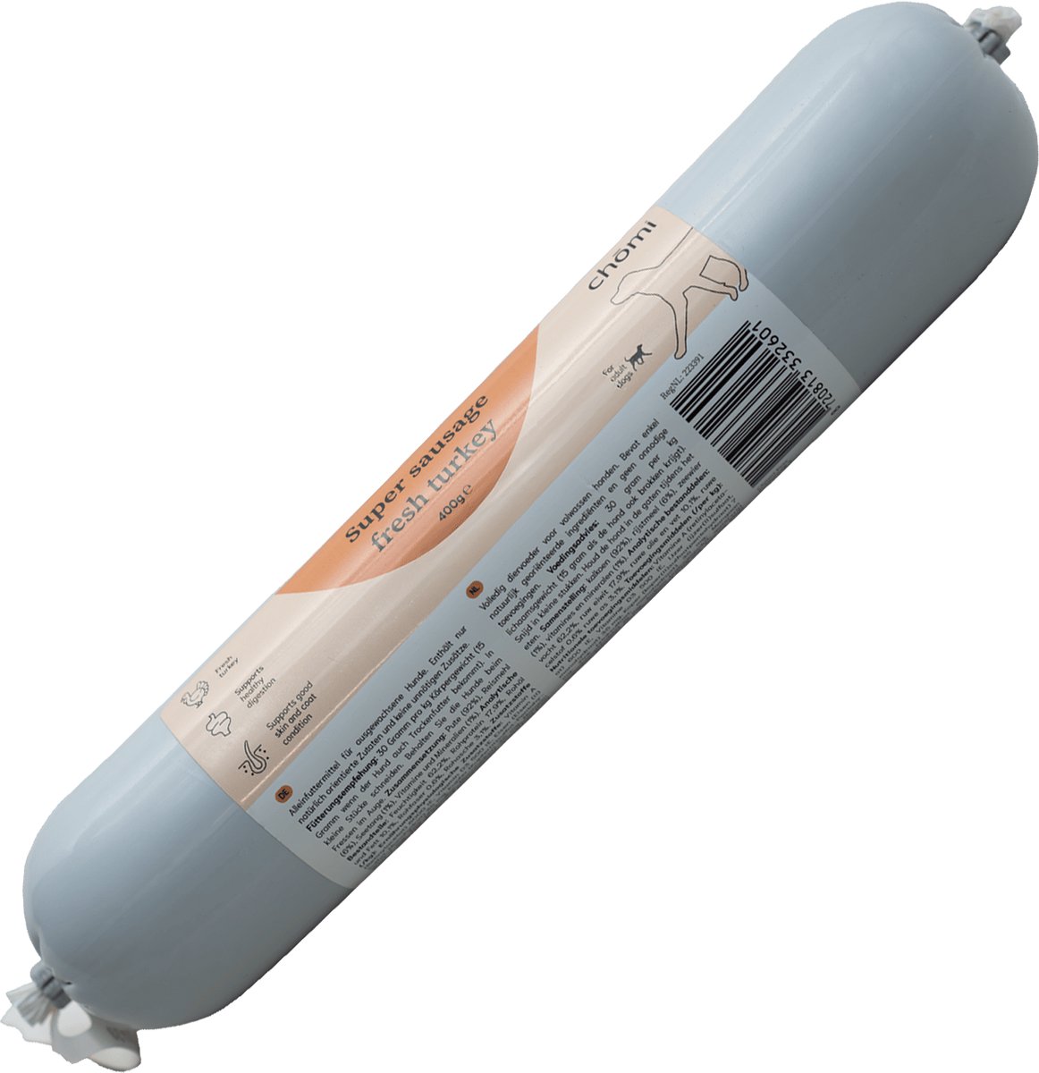Chōmi Chōmi Pets - Honden - voor Honden - Zalm & Gevogelte - 400g