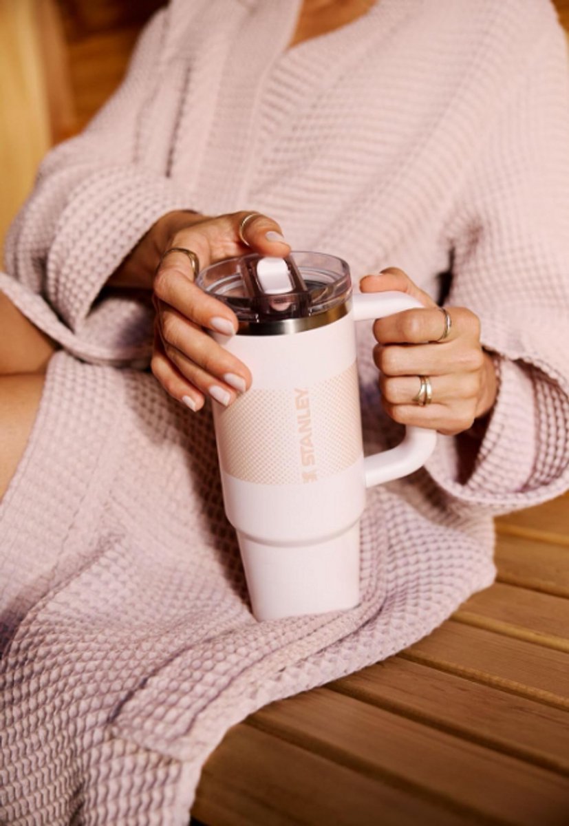 STANLEY Quencher ProTour Flip Straw Tumbler 1.2L (Sea Glass Plume) – Lekvrije Drinkbeker met Rietje & Handvat – Geïsoleerd RVS – BPA-vrij – foto 5