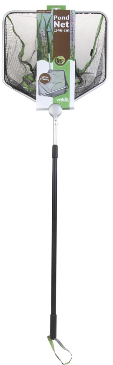 Velda Schepnet Met Telescopische Steel Vierkant 46 Cm Zwart van Velda — afbeelding 4