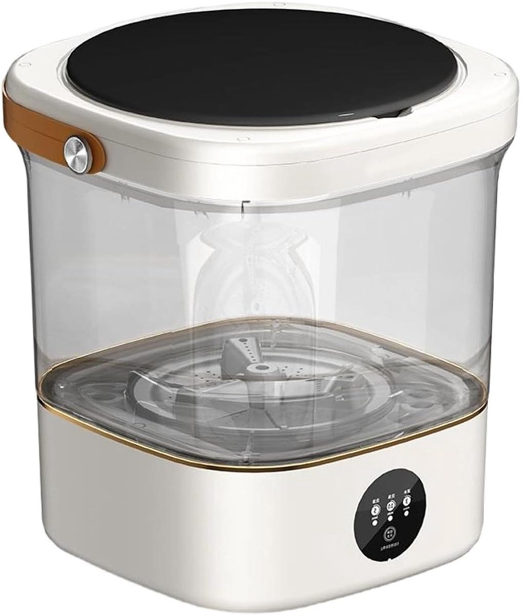 Mini-wasmachine Compacte Wasmachine Kleding Wassen Hygiëne Dubbele Zone 12 Liter Wit