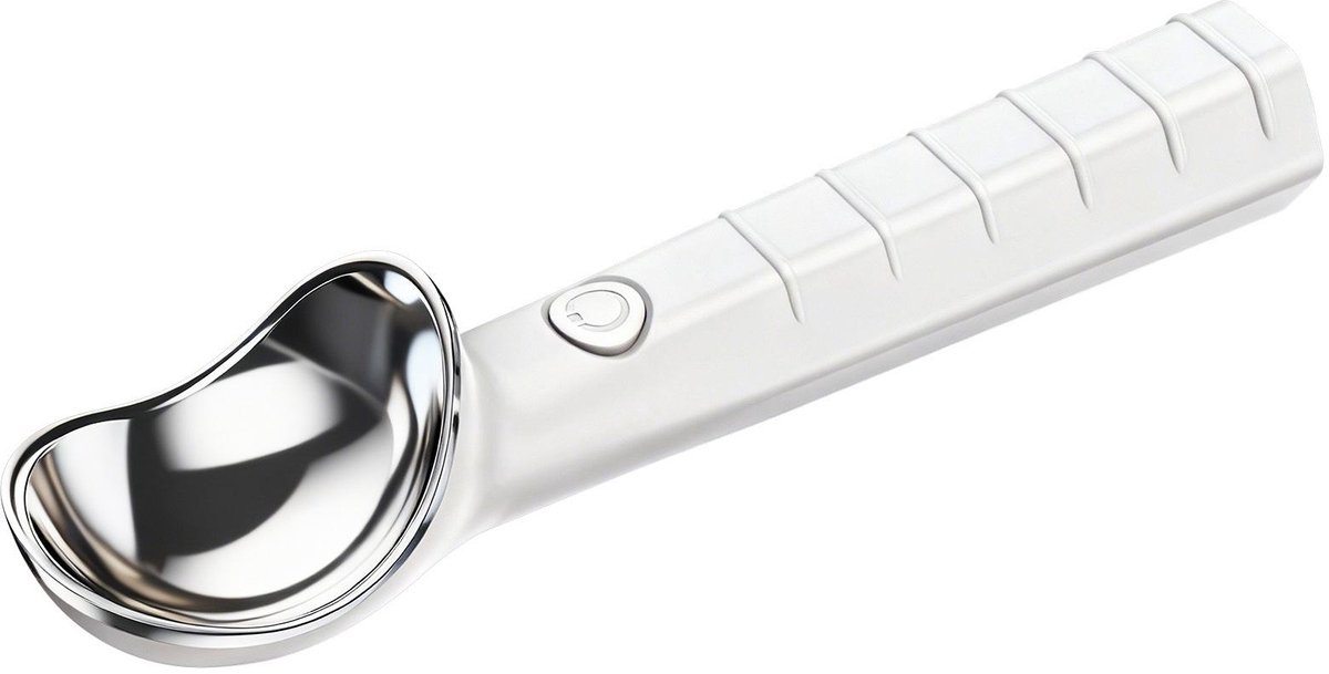 Heuts Goods – Zelfverwarmende IJsschep – Elektrische IJslepel – Voor Hard IJs – Blijft Niet Plakken – USB Oplaadbaar – Wit