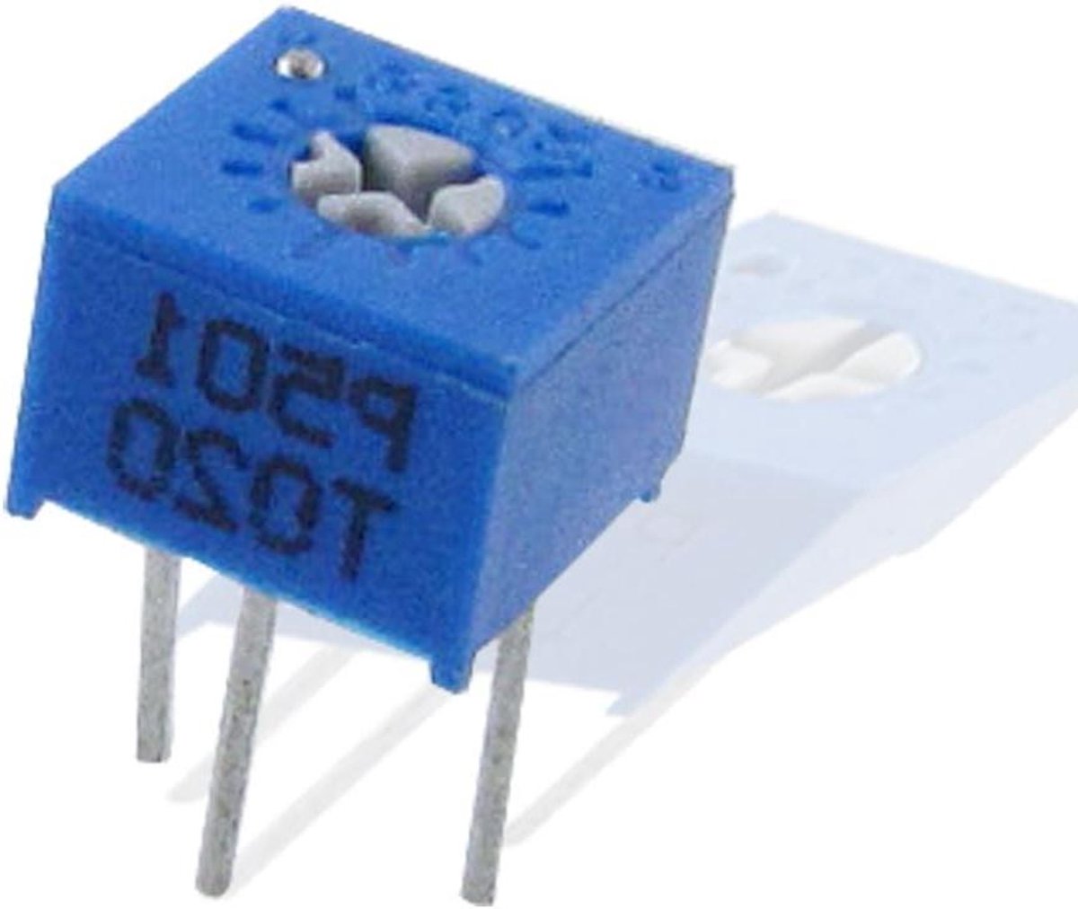 Variabele Weerstanden - Trimpotentiometers Cermet - Elektronische Instellingen - Automatische Rotor - 500 Ohm - Blauw