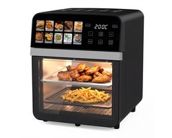 M-Goods - Airfryer XXL 10L - Heteluchtfriteuse - Digitale Air Fryer - 11 Kookprogramma’s - 1800W - Zonder Olie
