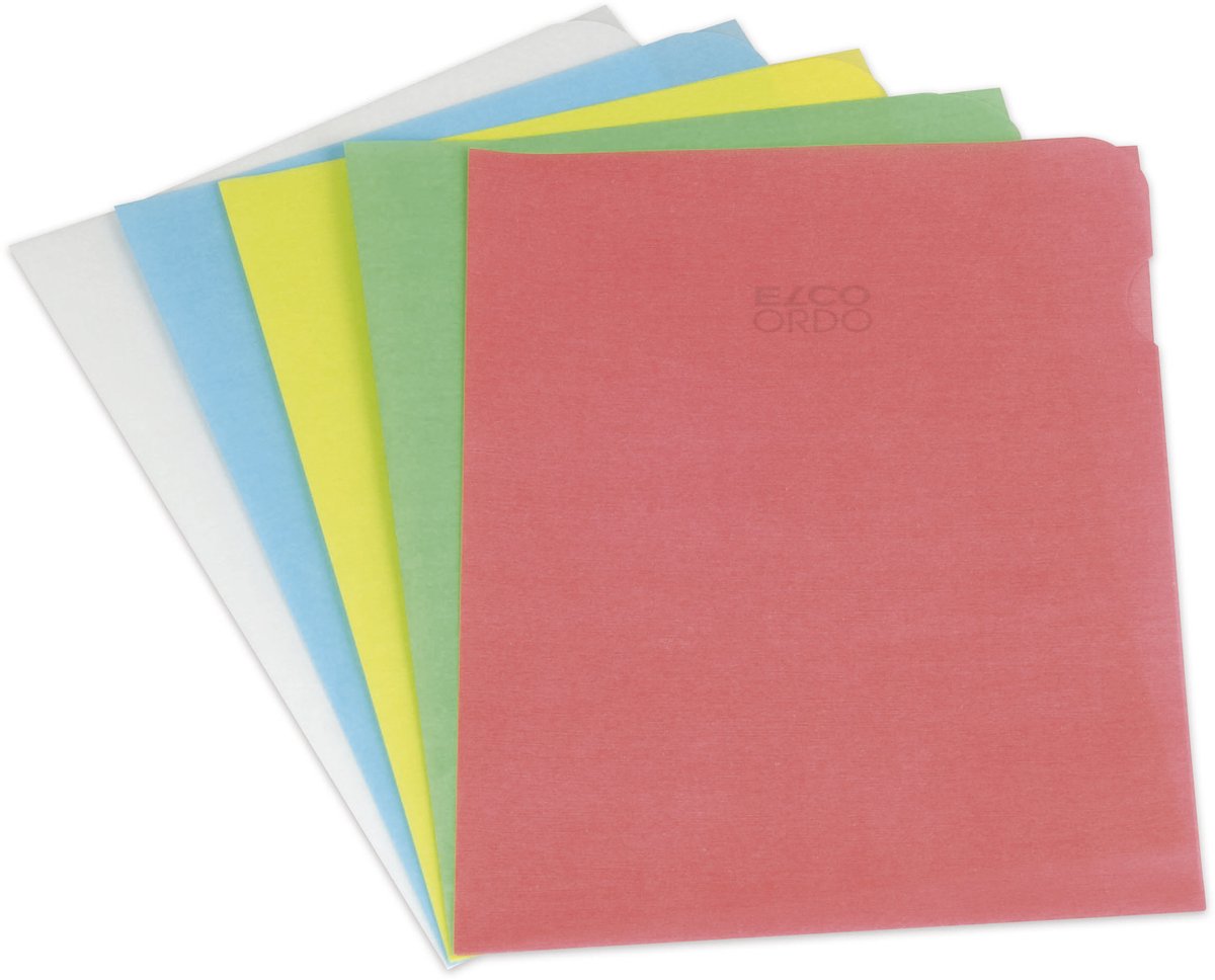 Elco Transparant L-map Papier A4 assorti 100 stuks - EO-29490-00