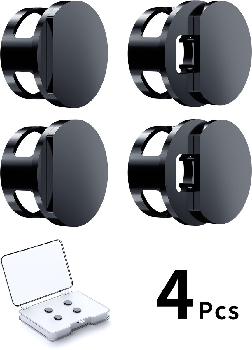 Ryoudavell - 180° Verstelbare LED Privacy Caps voor Smart Glasses - 4 Stuks - Geschikt voor Ray-Ban Meta Wayfarer/Skyler/Headliner/Oakley Meta HSTN - Camerahouder Privacy Cover - Smart glasses accessoires - Zwart
