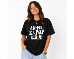 In My K-Pop Era Shirt - Zwart Unisex T-shirt - K-Pop Fan Cadeau